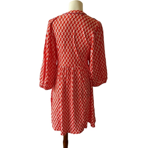 BODEN DRESS MODAL BLD EMBROIDERY PULL ON FLORAL BOHO ARTSY COTTAGECORE WHIMSY 8R - Picture 5 of 12